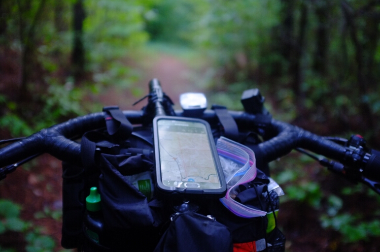 My phone mounted to my handlebars serving as my GPS. Dedicated GPS units are no longer necessary.